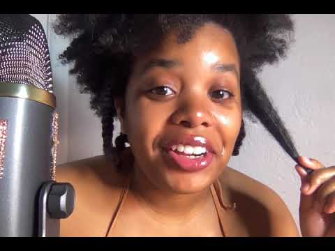 ASMR// Oiling My Hair with Chebe oil ft YAYA COSMETICS