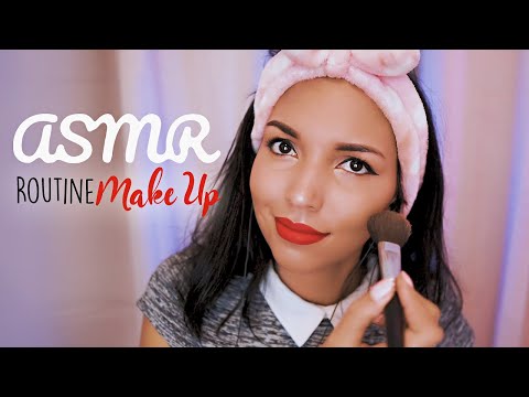 ASMR Français 💄 Ma routine MAKEUP (Avec chuchotements)