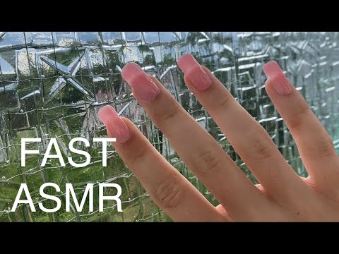 ASMR tapping and scratching in thunderstorm 🌩️
