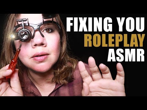 ASMR Fixing You 🤖 Robot Repair Cranial Nerve Exam 🤖 Soft Talk