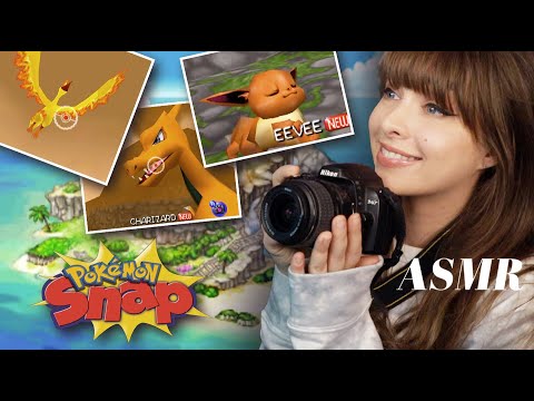 ASMR 📸 N64 Pokemon Snap Let's Play! 🎮 ~ Cozy Whispered Gaming & Nintendo Switch Controller Clicks