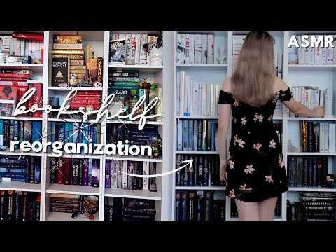 ASMR│Bookshelf Reorganization