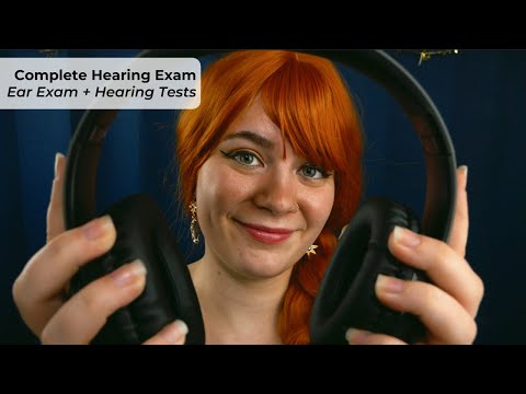 ASMR 👂 Complete Ear & Hearing Exam 🩺 | Otoscope, Beep Test, Tuning Forks | Soft Spoken Medical RP