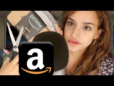ASMR Amazon Unboxing and Gum Chewing