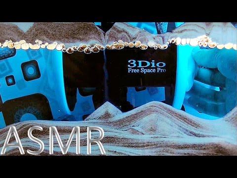 3Dio Free Space Pro Binaural 3D Experiments. Ears Microphones Test. ASMR Brushing, NO Whispers.