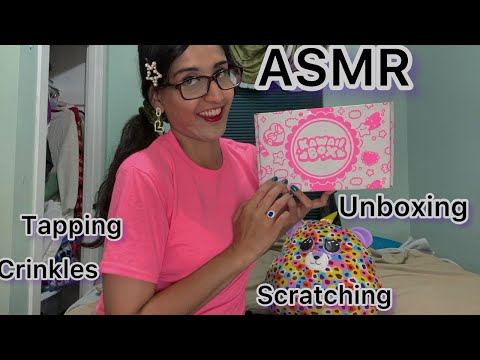 ASMR Unboxing Kawaii Box 💖The Cutest Monthly Box‎ (Crinkles, Tapping and Scratching, Whispering) 💖