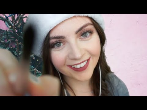ASMR Doing Your Holiday Makeup Roleplay~ *Visual Triggers* *Soft Spoken* | 5/12 Days of Christmas