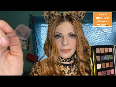 ASMR Roleplay Doing Your Halloween Makeup (Personal Attention, Sound Effects, Soft Spoken)