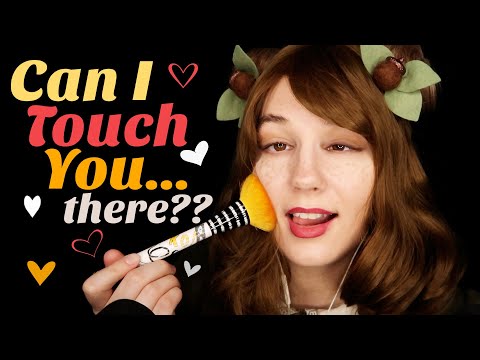 ASMR 💛 CAN I BRUSH YOU... THERE? 💛 Fast Tingles, Overly Repeating, Face Brushing, Vocal Changes