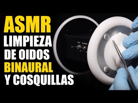 Sonidos Para Dormir de Limpieza Binaural ♡ ASMR Español ♡ Ear Cleaning