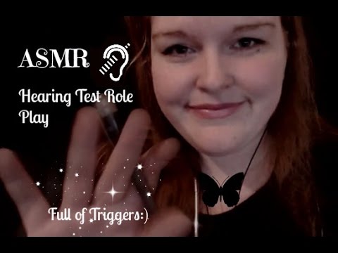 ASMR Hearing Test Role Play 🔈 Ear to Ear,Softly Spoken,Full of Triggers