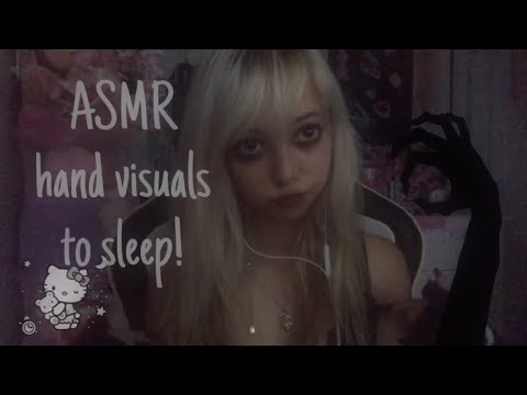 ASMR hand visuals to sleep! 🤚🏼(positive affirmations + low brightness)