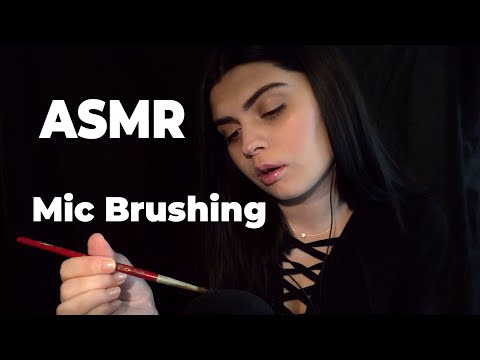 ASMR Mic Brushing and  mostly NO Talking