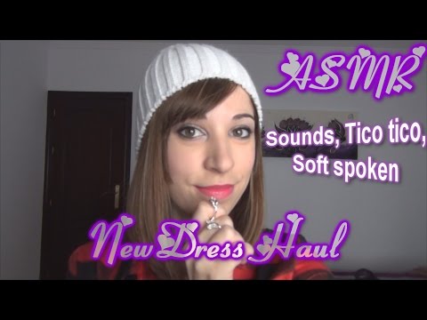ASMR español show and tell Newdress  soft spoken/sounds/ tico-tico/haul