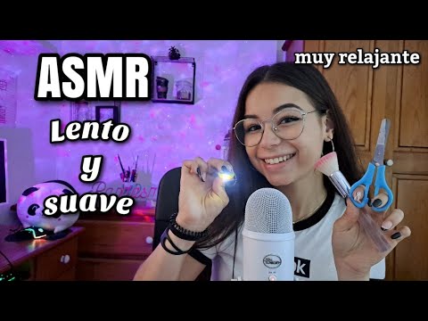 ASMR LENTO Y SUAVE 🐌😴| (+ Mouth sounds muyr relajantes) | ASMR en español para dormir | Pandasmr