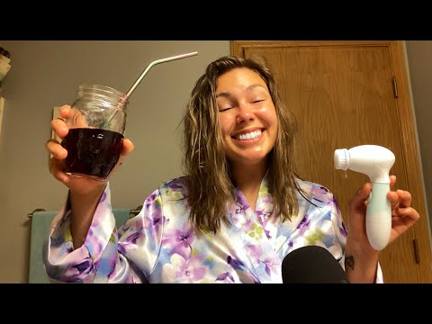 ASMR~ SELF CARE w/ ME✨🙏🏼💓 (tapping, whispering, Duvolle review)