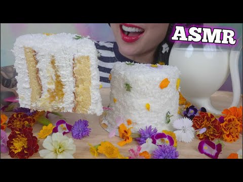 ASMR MANGO CAKE ROLL (SOFT RELAXING EATING SOUNDS) NO TALKING | SAS-ASMR