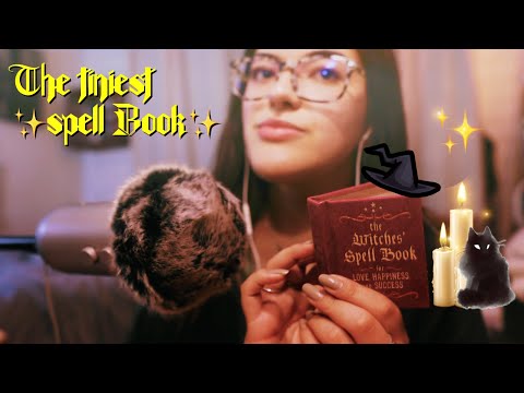 ASMR reading you the tiniest spell book to get you to sleep ✨🧿🔮(inaudible, page turning, matches)