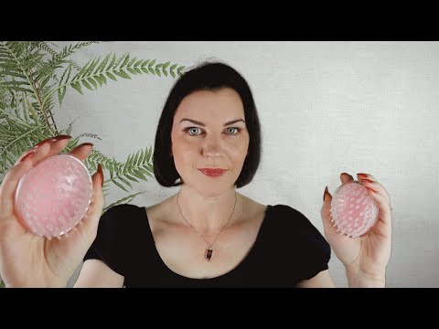 ASMR Scalp Check & Soothing Head Massage (binaural brushing and massaging sounds)