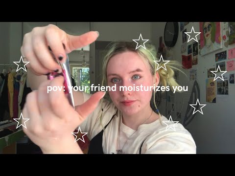 lofi asmr! [subtitled] POV: your friend moisturizes your face
