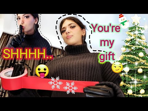 POV ASMR Girl Kidnaps YOU as Her TINY Present (Leather Gloves, Duct Tape) TINGLY & TICKLISH