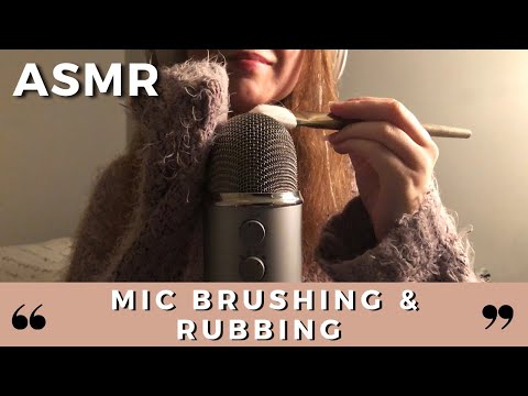 ASMR | Slow Mic Brushing/Rubbing & Fabric Rubbing 💖💤 (No Talking)