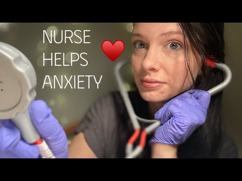 ASMR NURSE HELPS ANXIETY + SLEEP PERSONAL ATTENTION RELAXING MEDICAL ROLEPLAY #asmr #asmrsounds