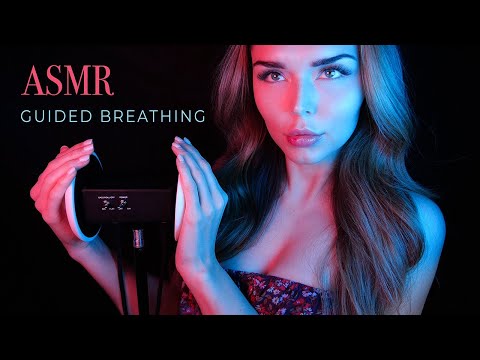 ASMR | Guided Breathing with Scratching + Ear Cupping  🌬️ (you will feel SO relaxed)