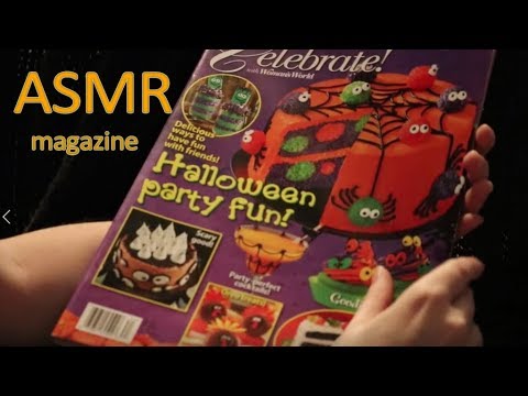 ASMR - Celebrate's Halloween Magazine - Soft Talking, Page Turning
