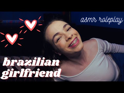 ASMR Roleplay: Your Brazilian Girlfriend Relaxing You | ASMR Portuguese