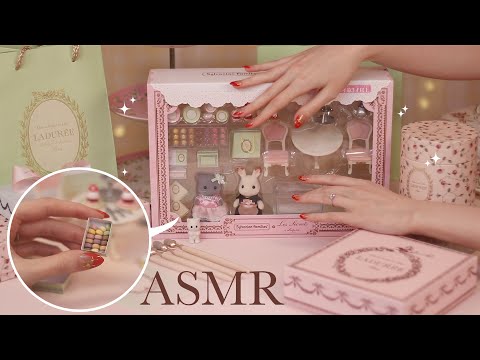 ASMR Unboxing a Tiny Teahouse 💝 Ladurée x Sylvanian Families Limited Edition Set