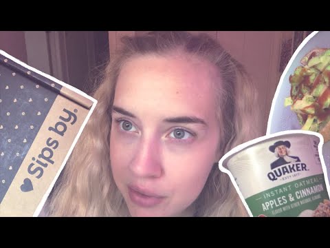 *Close-Up* Mukbang & Unboxing April Sips By Box ASMR