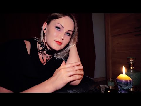 ASMR Escaping a boring party with you 🖤 hair & face attention 🖤  falling asleep by warm fire 🔥