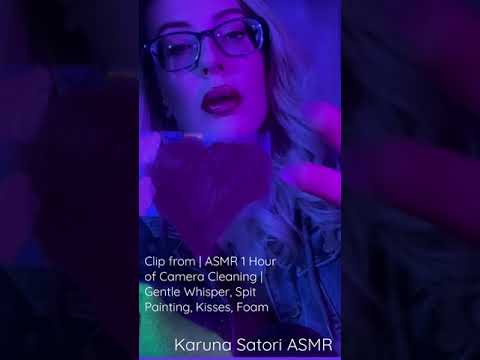 ASMR Camera Cleaning | 1 Minute of Foam, Spit Painting, Gentle Whispering