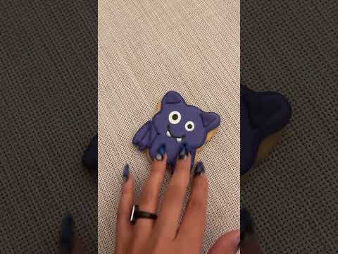 Fawning over my lil bat 🦇 cookie #tapping #cookie #spooky #asmr