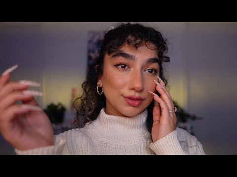 ASMR • super SLOW inaudible whispers for sleep (with hand tracing)