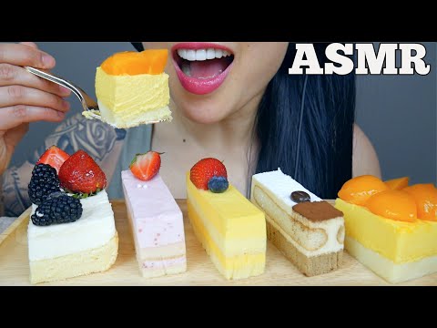 ASMR MOUSSE CAKE CHEESE CAKE (EATING SOUNDS) NO TALKING | SAS-ASMR