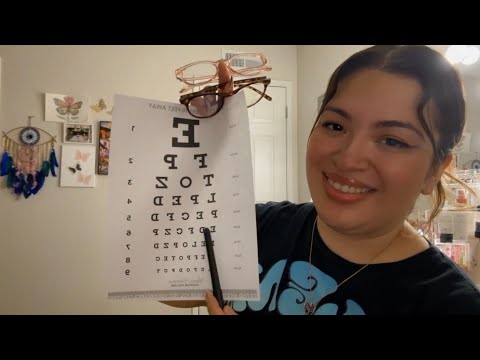 ASMR| You visit the optometrist- eye check, eye exam, trying on glasses 👓- soft spoken