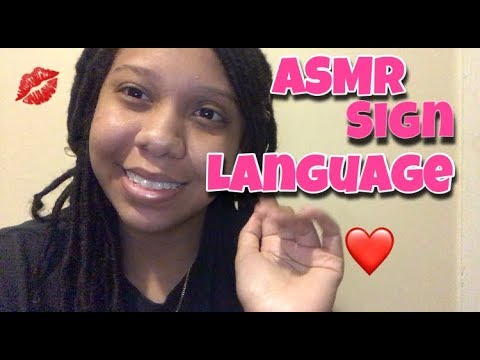 ASMR Teaching You Sign Language 💜