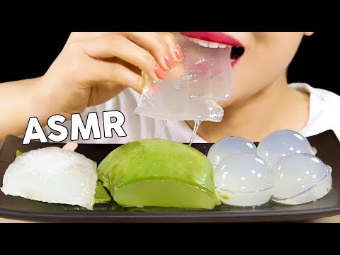 ASMR ALOE VERA *POPSICLE *JELLY 알로에 얼린알로에 알로에젤리 먹방 Eating Sounds Mukbang