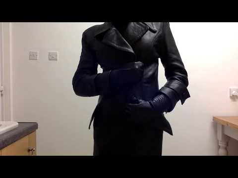 ASMR Mummy Under Cover Agent Wears Leather Trench Coat and Gloves - No Talking, Pure Sounds