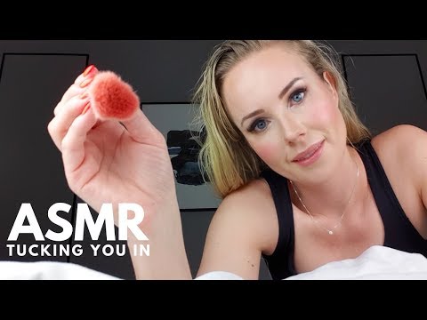 ASMR Putting You To Sleep (Tuck you in, Face Brushing, Bedtime Story)