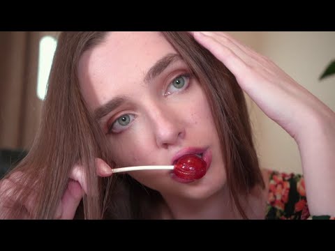 ASMR LOLLYPOP LICKING- SATISFYING MOUTH SOUNDS