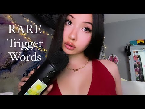 ASMR Rare Trigger Words With Gum Chewing