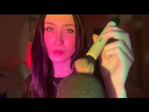 ASMR slow and gentle asmr triggers | mic brushing, mouth sounds etc