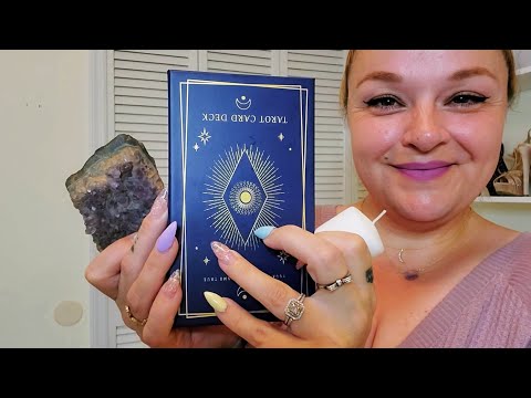 ASMR | New Age Tingles | Crystal Tapping, Tarot Cards, Candle Lighting
