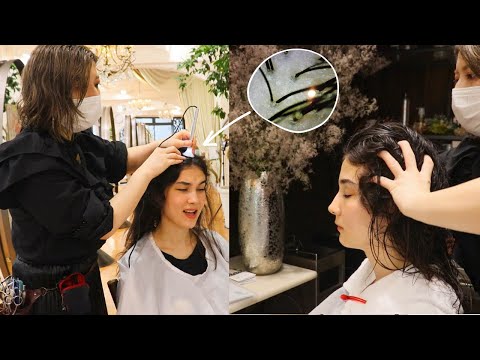 I tried TOP SPAnist's SCALP Cleaning in Tokyo, Japan (asmr)