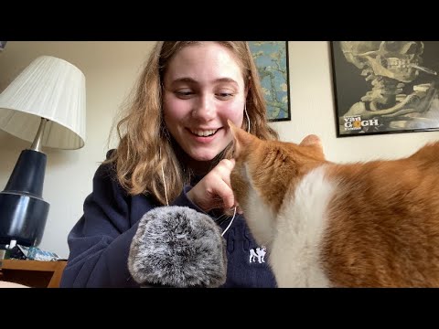 ASMR whispered ramble 💕 chat w/ me pt 3! mic touching, life updates + my roommates cat