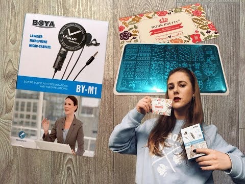 Asmr unpacking parcels microphone buttonhole, tile for stamping.АСМР Распаковка посылок.