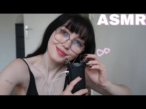 ASMR triggers au tascam (ear cleaning, tapping...)🩷